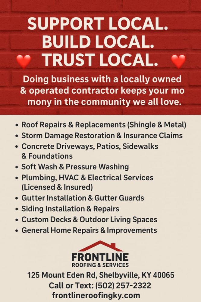 Other Services for Frontline Roofing & Home Services in Shelbyville, KY