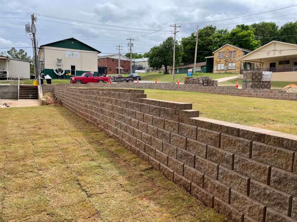 Retaining walls for Stallion Design And Construction in Norman, OK