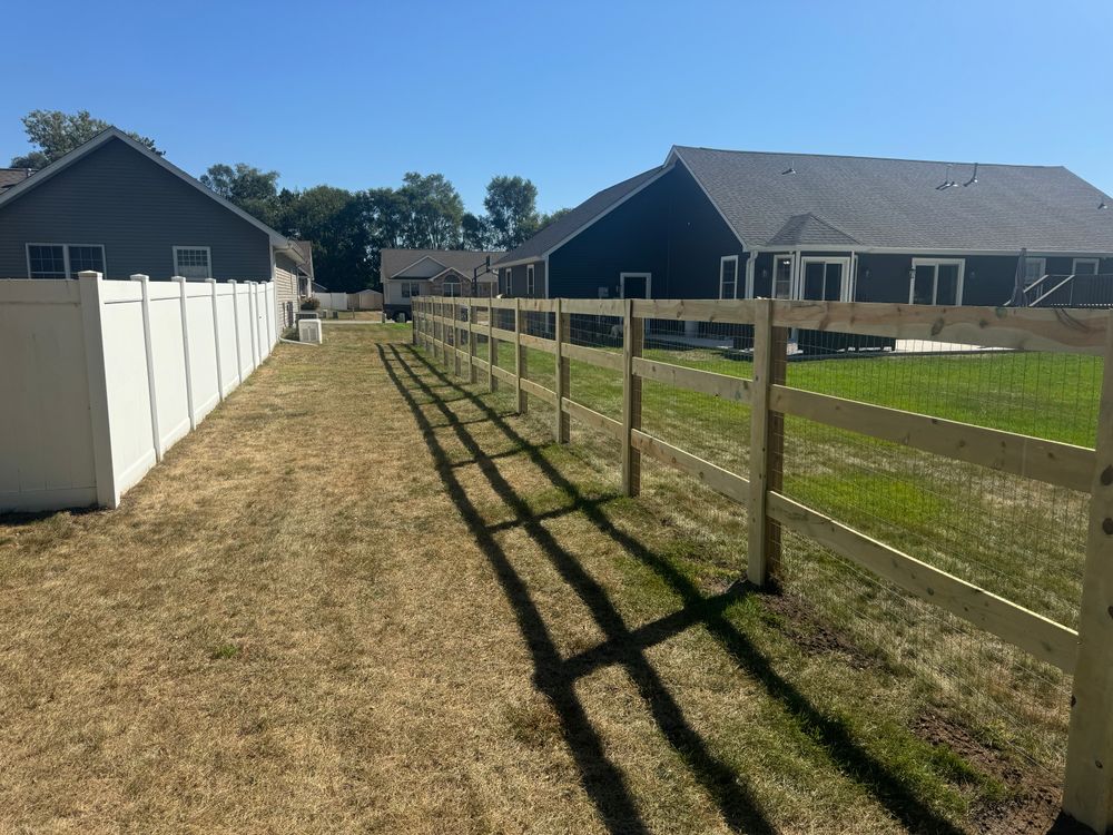 Fences for Risner Construction in De Motte, IN