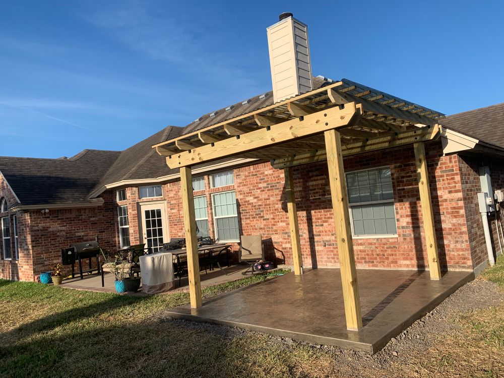 Pergolas for Keen Decorative Concrete in Corpus Christi, TX