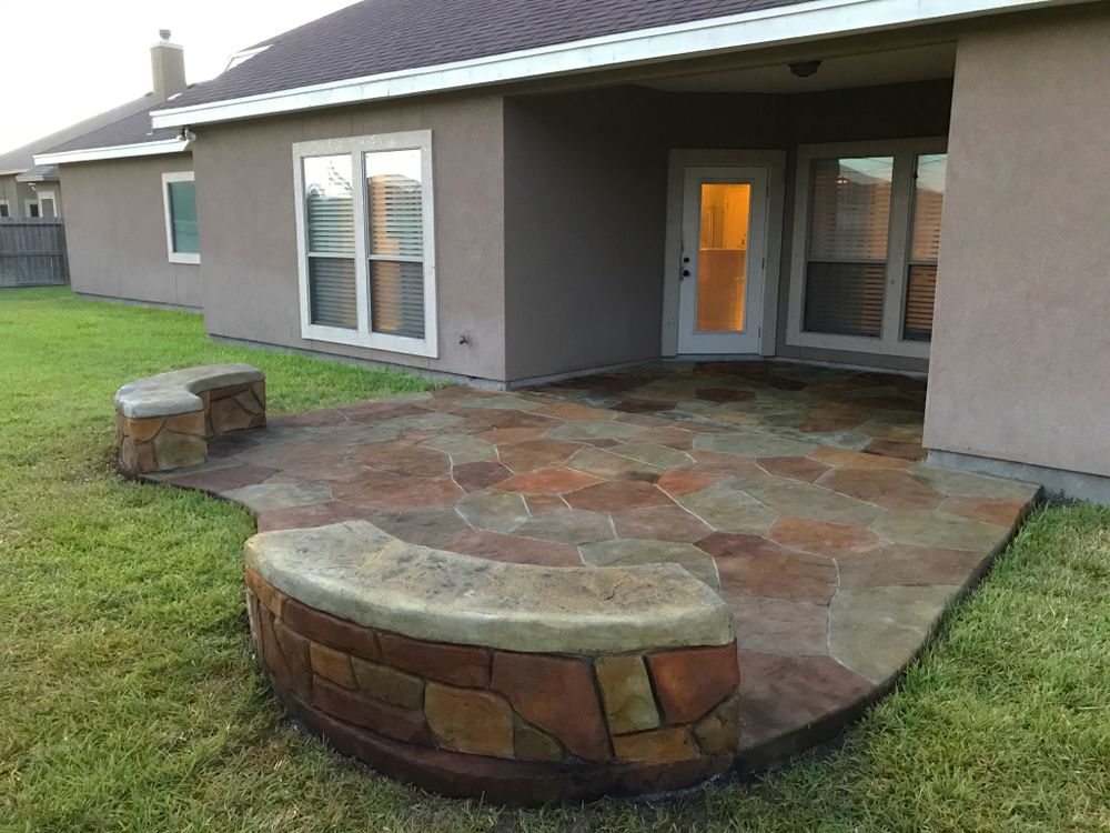 Stamped Concrete for Keen Decorative Concrete in Corpus Christi, TX