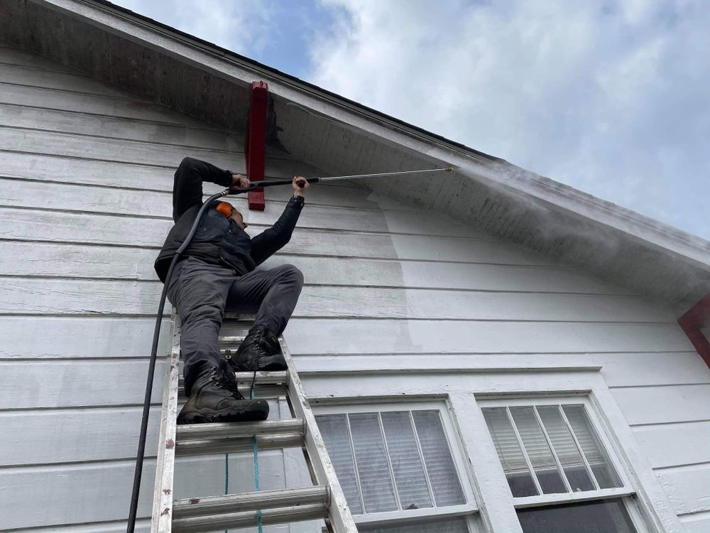 Revitalize your home with our expert pressure washing service, eliminating dirt and grime from patios, decks, and driveways to enhance curb appeal alongside your beautiful screen porch and landscaped garden. for C4 TrueVision Renovations in Asheville, NC