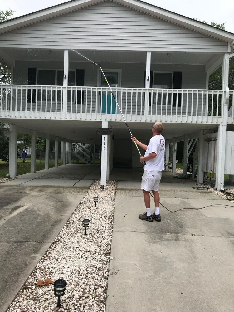 Revitalize your home's exterior with our professional power washing service. Remove stubborn dirt, grime, and mildew for a sparkling clean finish that enhances curb appeal and prepares surfaces for painting. for Mike's Custom Painting in Kissee Mills, MO