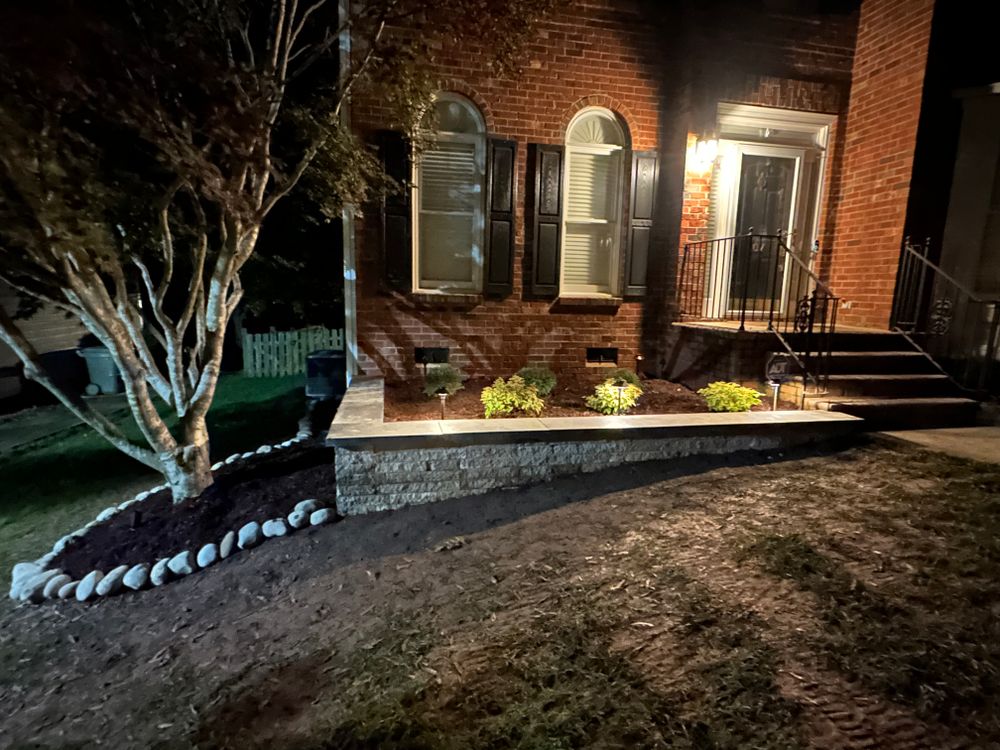 Enhance your home’s curb appeal and safety with our Outdoor Lighting service, expertly installed to illuminate pathways, highlight landscape features, and create a warm, inviting ambiance for your outdoor spaces year-round. for Cisco Kid Landscaping Inc. in Lincolnton, NC