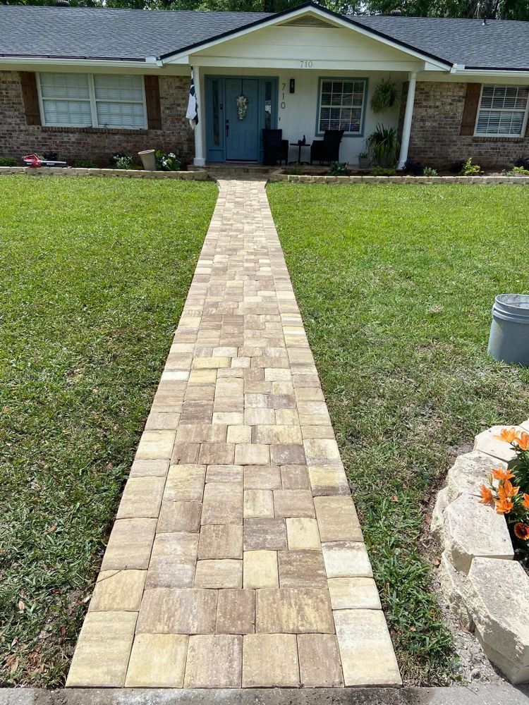 Our Walkway Design and Construction service creates attractive, durable paths that improve access, safety, and curb appeal, using quality materials and expert craftsmanship to complement your home’s style and landscape. for L&D Pavers Stones LLC in Jacksonville, FL