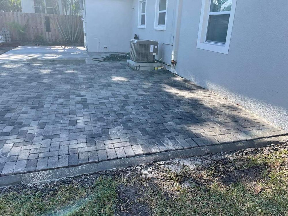 Pavers for Team Tolson Landscape in Tampa Bay, FL