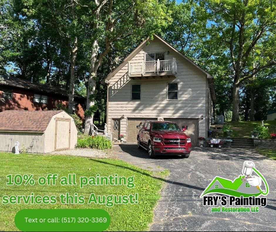 Exterior Painting for Fry’s Painting and Restoration in Hillsdale, MI