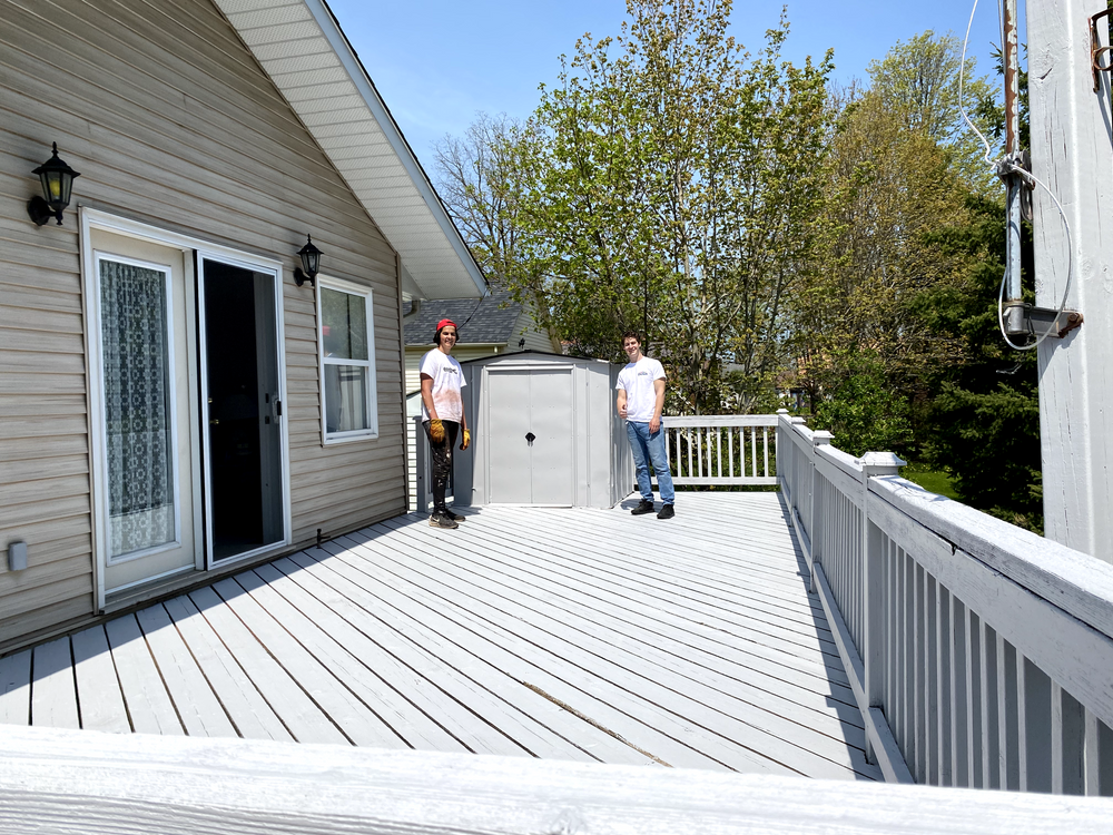 Revive your outdoor living space with our Deck Brightening and Staining service. Our expert painters will enhance the beauty of your deck, ensuring long-lasting protection and a fresh look. for Lindsay Student Painters in Lindsay, Canada