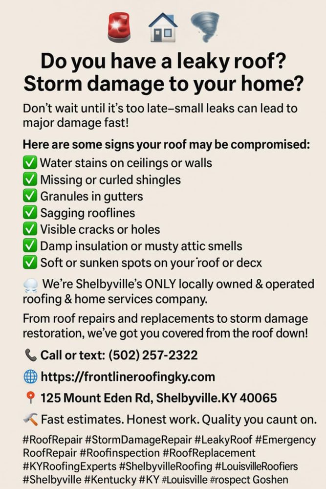 Other Services for Frontline Roofing & Home Services in Shelbyville, KY