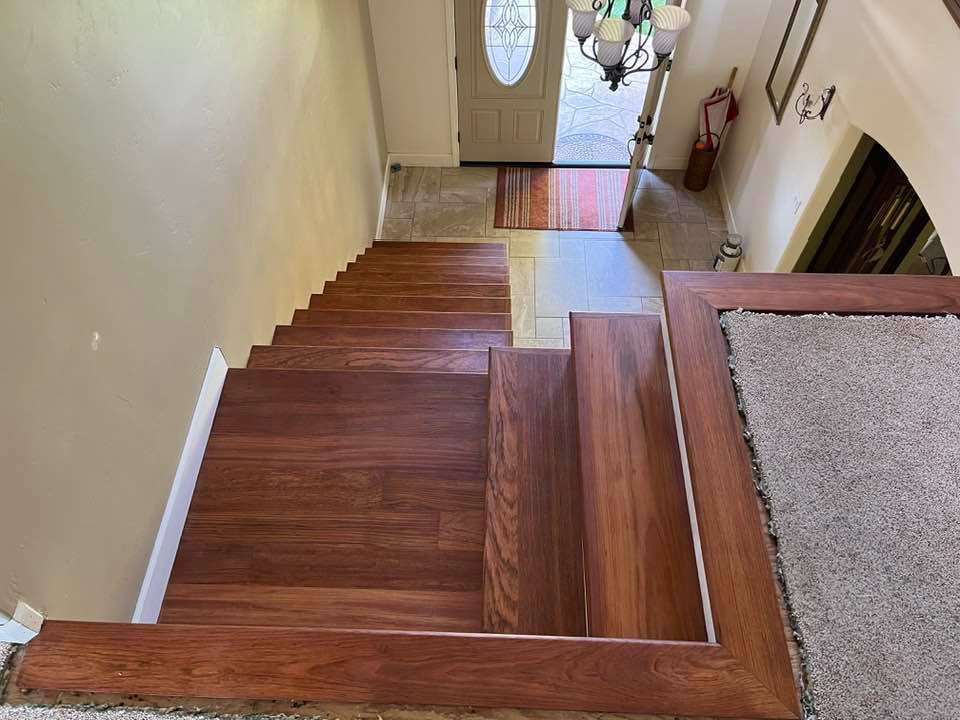 Upgrade your home with our premium hardwood stairs service. Transform the look of your staircase with durable, high-quality materials expertly installed by our skilled team for a stunning and timeless finish. for Don’s Hardwood Floors in Orcutt, CA