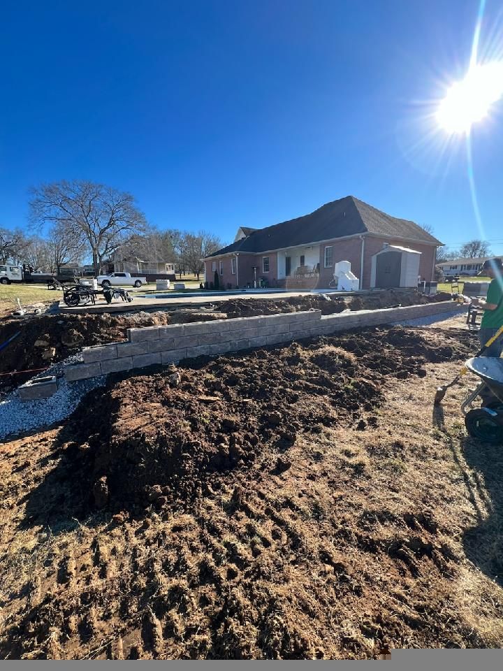 Stone Wall Installations for Adams Lawn Service & Landscaping, Inc. in Shelbyville, TN