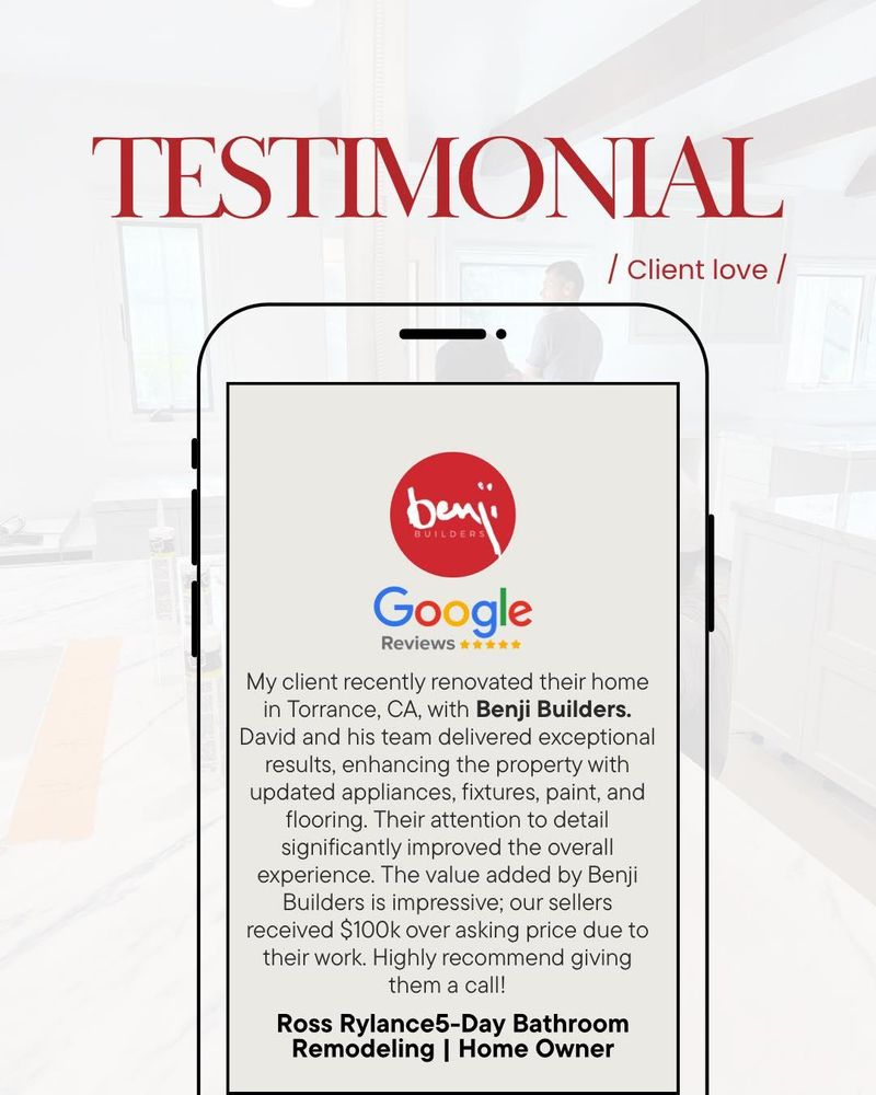 Disaster Home Rebuild for Benji Builders in Los Angeles, CA