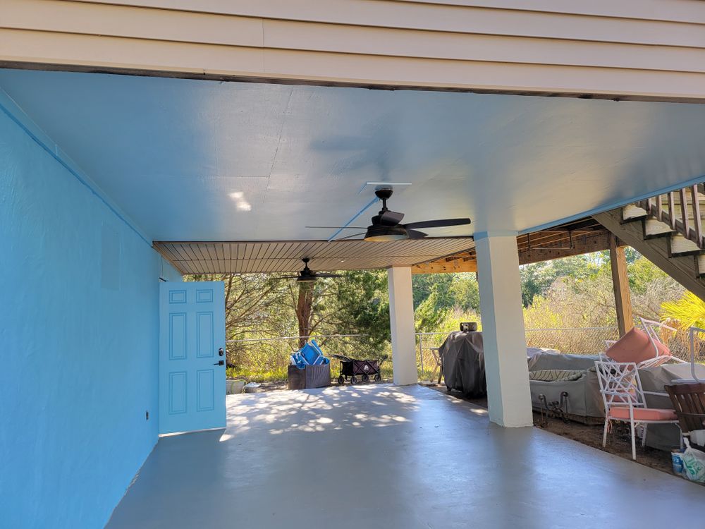 Tybee paint project before & after pictures  for Bocanegra Painting LLC  in Savannah, GA