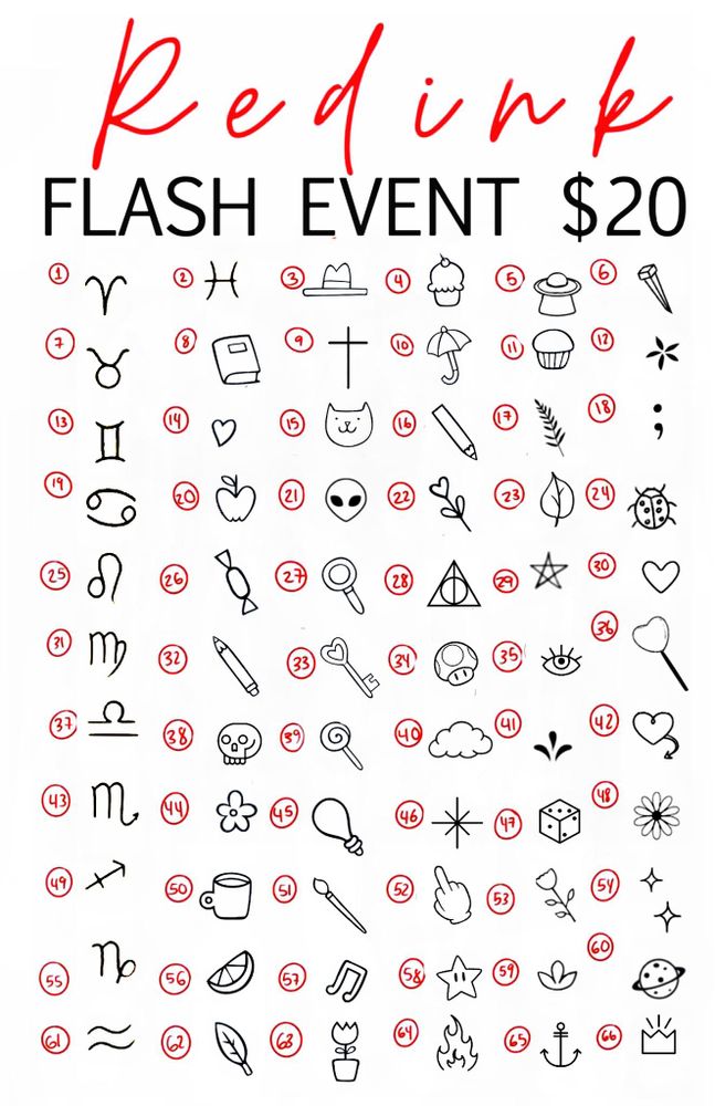 Our Flash Event for Tattoos and Piercings on October 25, 26 and 27 offers affordable tattoo and piercing options starting at $20. Choose from a selection of designs on specific dates to suit your style. for RedInk Tattoo Studio in Manhattan,  NY