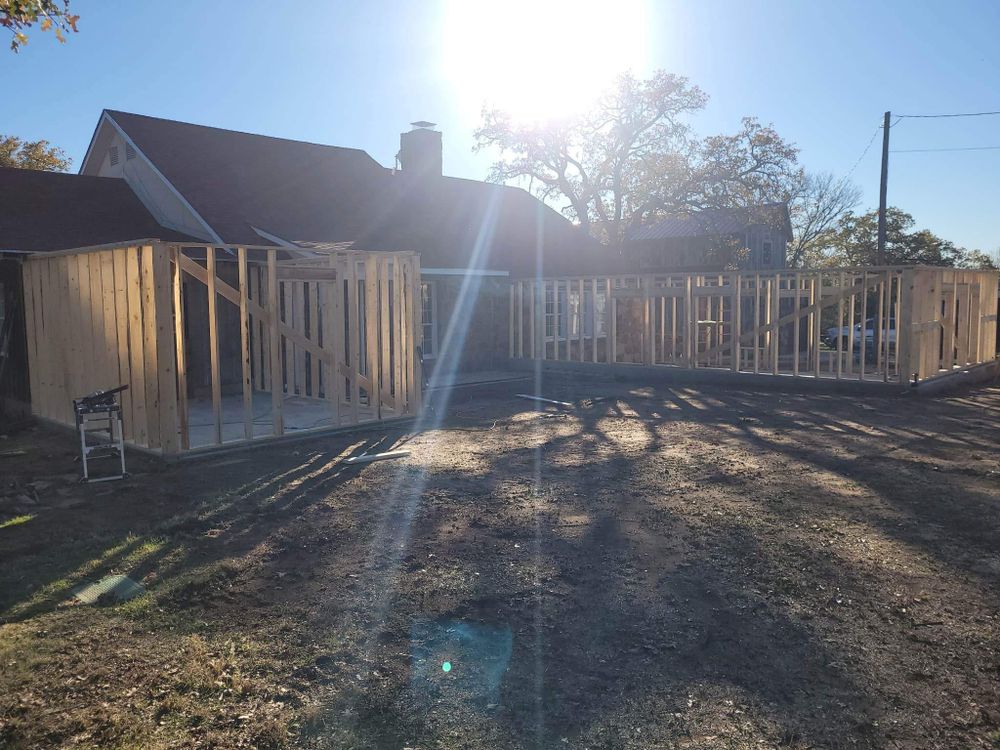 Add on's for Willy Lewallen And Sons Construction in Mineral Wells, TX