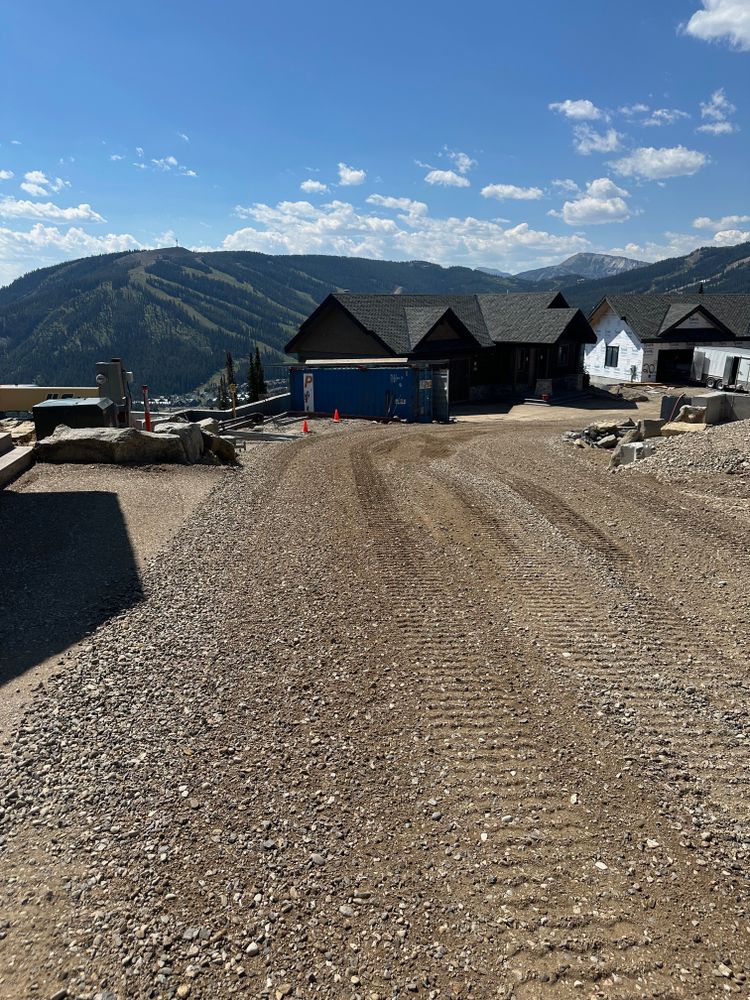 Dirt Work for R&H Homes in Bozeman, MT