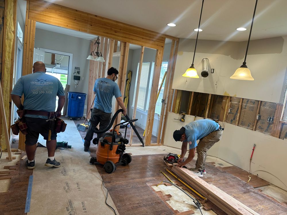 Parkside - deck & kitchen for Thomas J. Gorman Construction in Middletown, DE