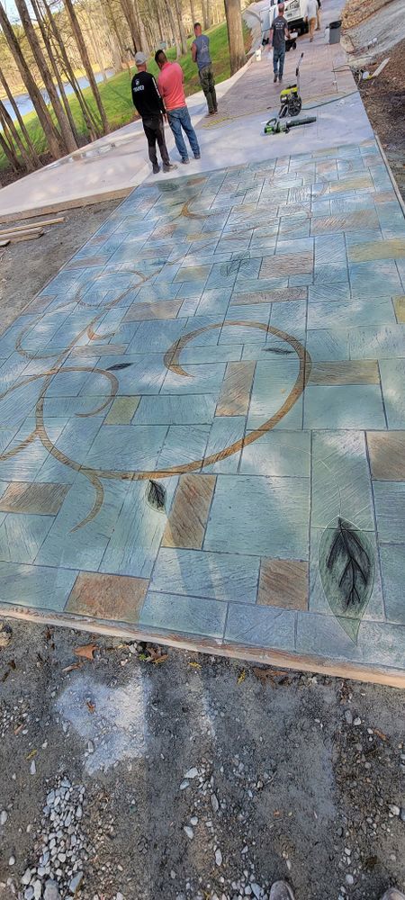 Transform your outdoor spaces with our Decorative & Stamped Concrete services, offering durable and aesthetically pleasing finishes. We create custom designs to enhance patios, driveways, walkways, and more. for Majestic Concrete and Landscape in Cross Lake, MN