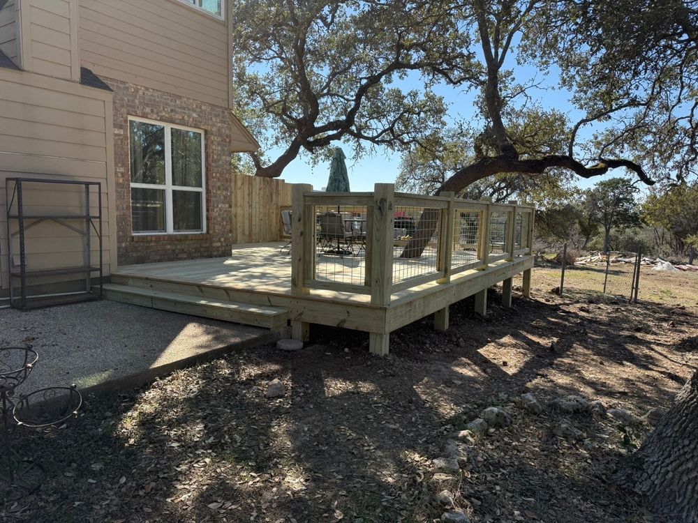 Transform your outdoor space with our Fence and More service, offering expert installation and design to enhance privacy, security, and beauty with the perfect fence solutions tailored for your home. for Good and Green Landscaping in Canyon Lake, TX
