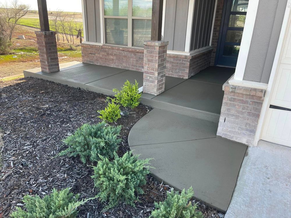 Transform your outdoor space into a beautiful and functional patio oasis with our expert Patio Design & Installation service. From concept to completion, we craft stunning concrete patios tailored to your unique style. for Concrete Cervantes in Oklahoma City, OK