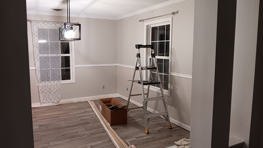 Fence and Full Home Interior Painting and Drywall repair for Dead Tree General Contracting in Carbondale, Illinois