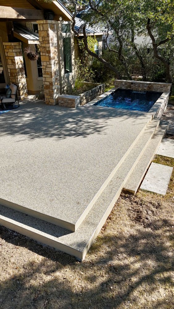 Pool Decks for TEX STONE Resin & Epoxy Coatings in Schertz, TX