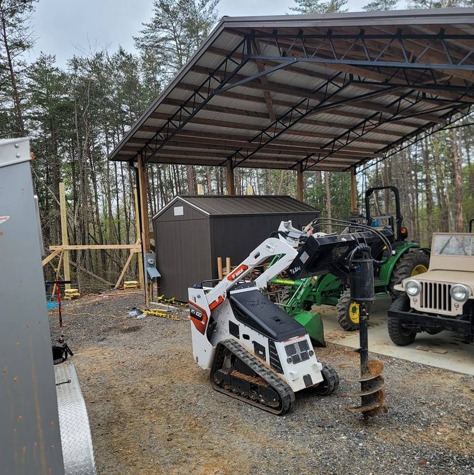 Steel Truss Pole Barns for Platinum Outdoor Services LLC in Conover, NC