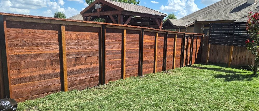 Fence soft wash & staining for Ansley Staining and Exterior Works in New Braunfels, TX