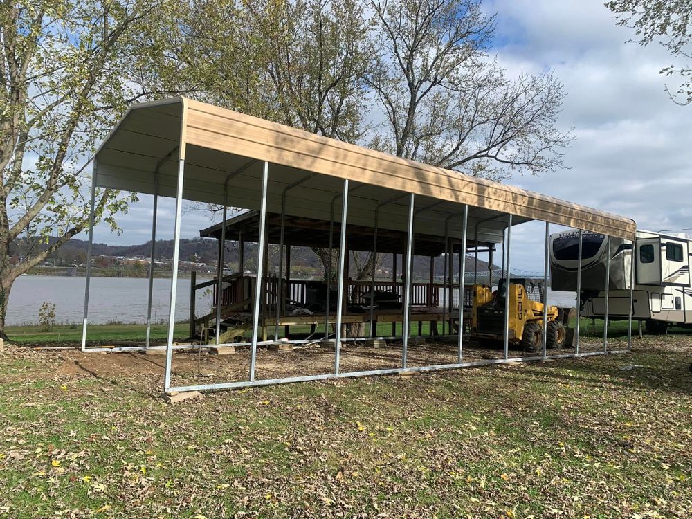 Enhance your home's functionality and curb appeal with our custom carports, offering weather protection and versatile design options that seamlessly blend with your existing architecture to suit any residential style. for Custom Carports and Shelters in Greensburg, IN