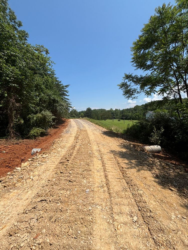 Grading for Schrock’s Land Management in Northern Virginia, Shenandoah Valley, VA