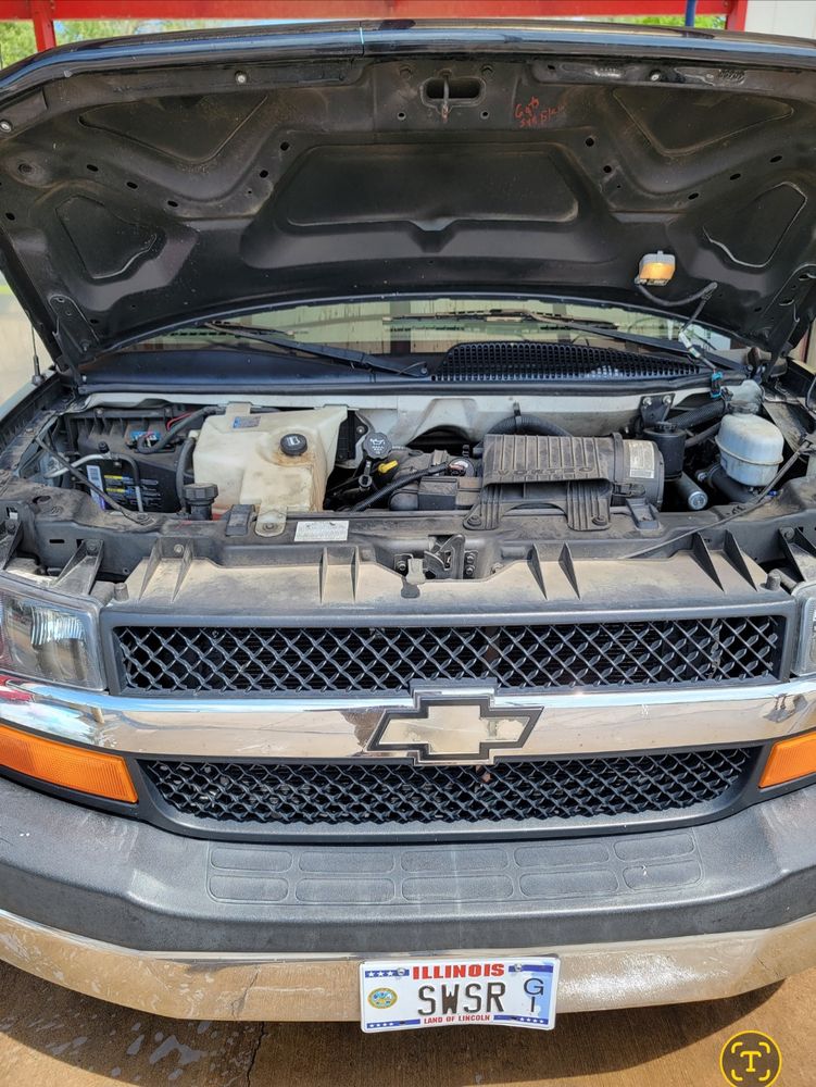 Before and After Engine Cleaning  for Luxury Auto Detail in Peoria, IL