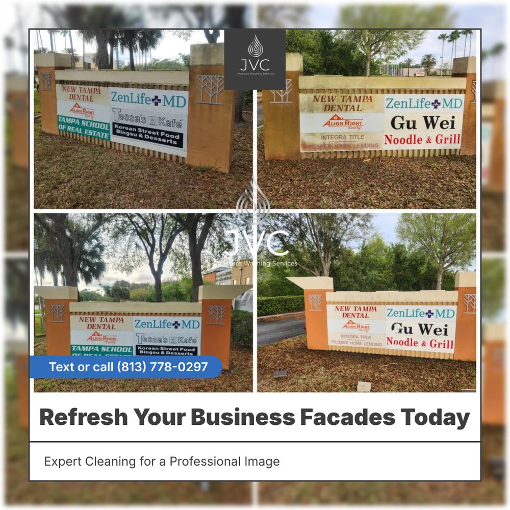 Commercial Pressure Washing for JVC Pressure Washing Services in Tampa, FL