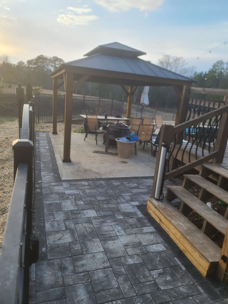 Enhance your outdoor space with our professional Hardscape Installation service, featuring durable patios, walkways, and retaining walls designed to complement your home while providing aesthetic appeal and functional beauty. for Westscape Designs in Lake Gaston, NC