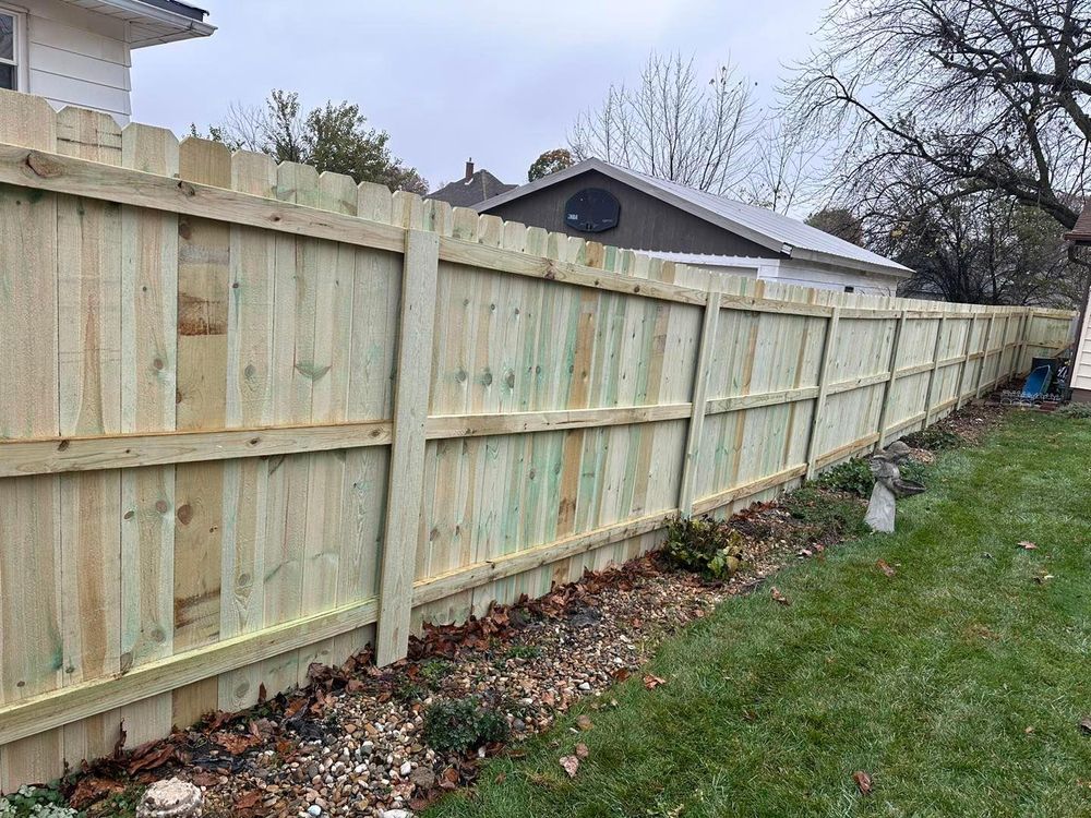 Fence Installation for Illinois Fence & outdoor co. in Kewanee, Illinois