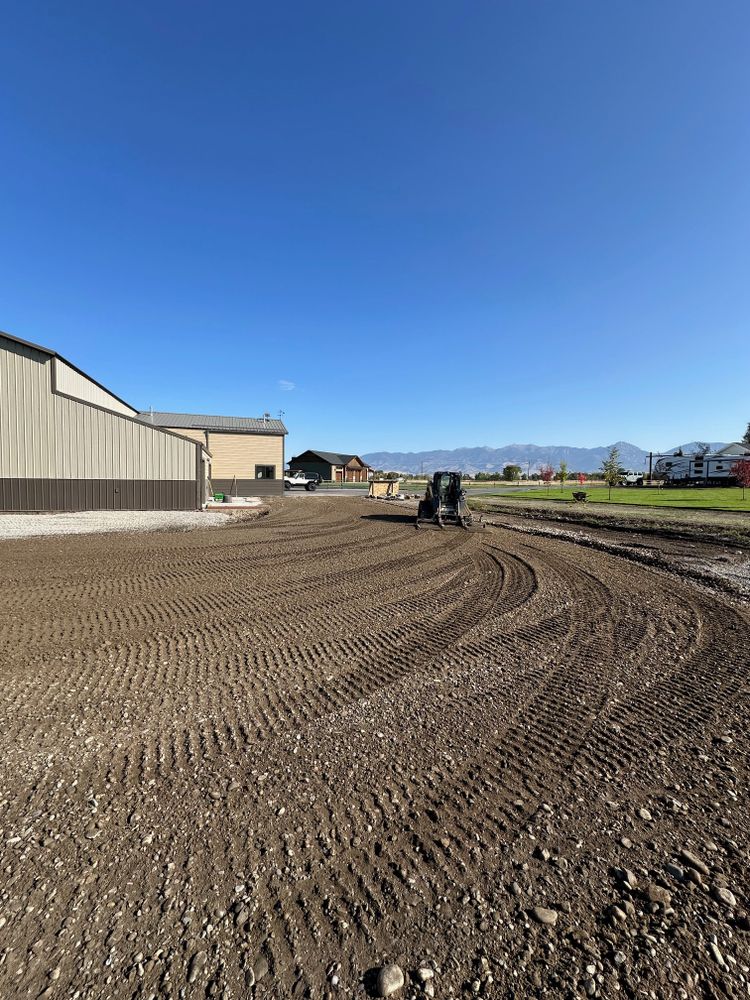 Dirt Work for R&H Homes in Bozeman, MT