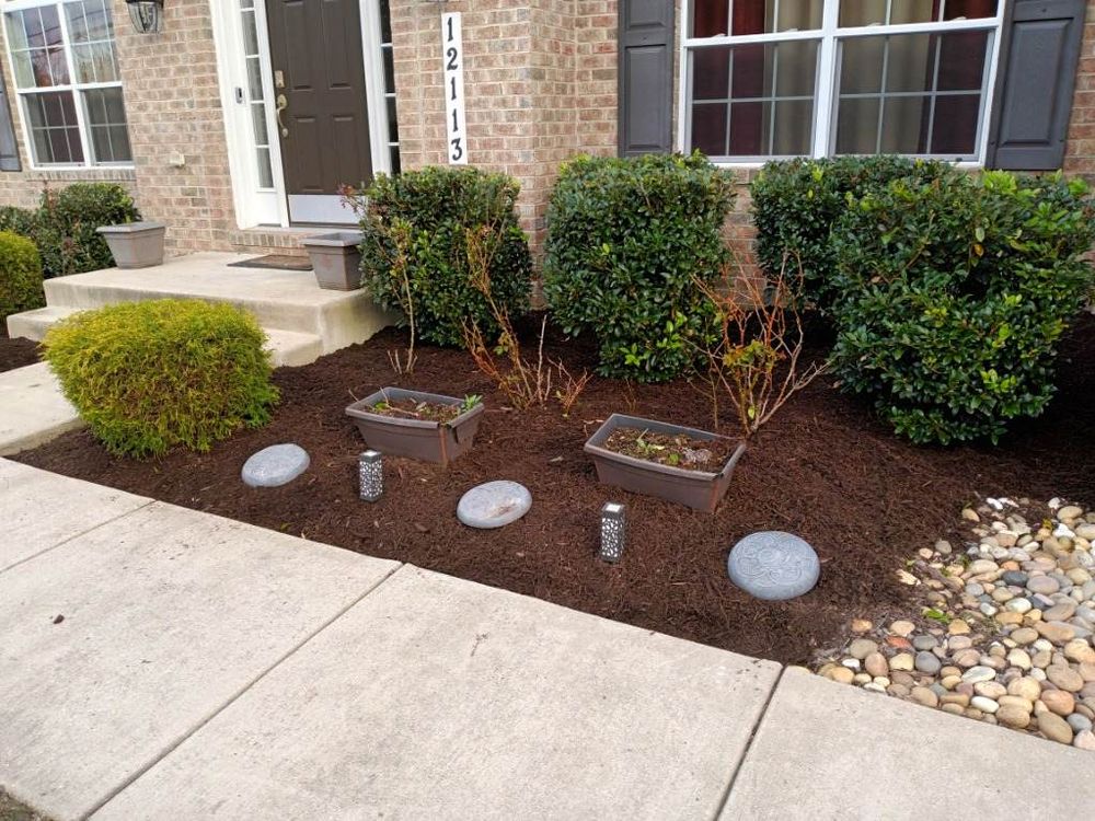 Landscape Design/Mulching for Sam I AM Property Solutions in Sunderland, MD