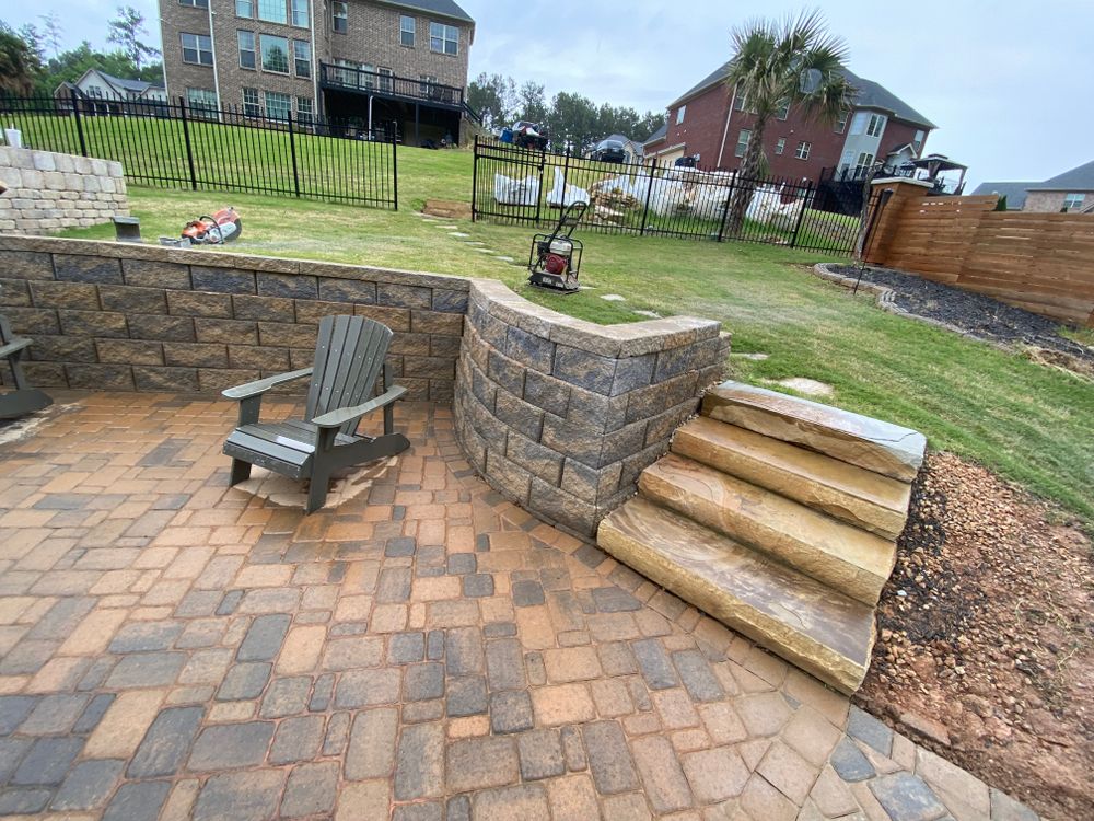 Retaining walls for JAD LANDSCAPE LLC in Conyers, GA