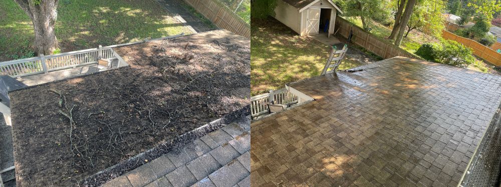 Our roof cleaning service gently removes moss, algae, dirt, and debris to protect your shingles, improve curb appeal, and help extend your roof’s life without causing unnecessary damage. for Roanokes #1 Choice for Premium Pressure Washing in Roanoke, VA