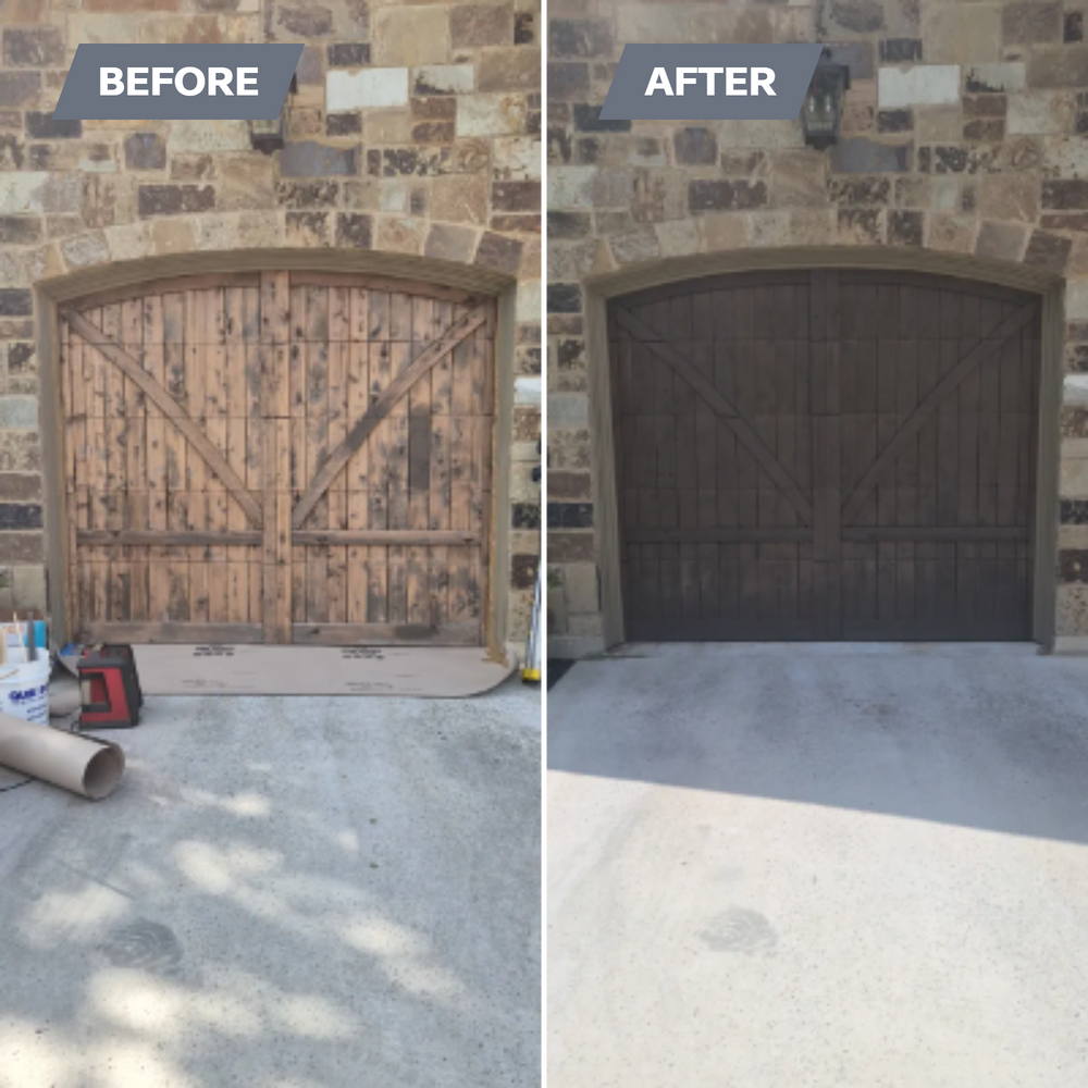 Fence soft wash & staining for Ansley Staining and Exterior Works in New Braunfels, TX