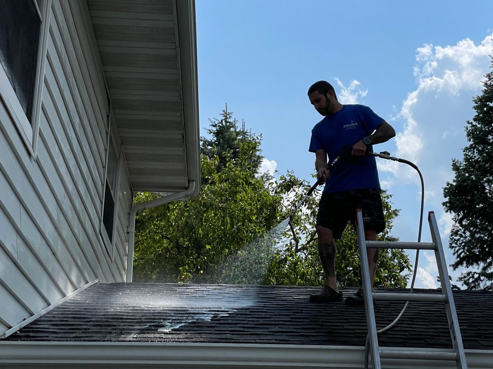 Roof Washing for Premier Partners, LLC. in Volo, IL