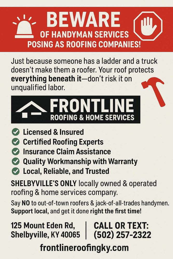 All Photos for Frontline Roofing & Home Services in Shelbyville, KY