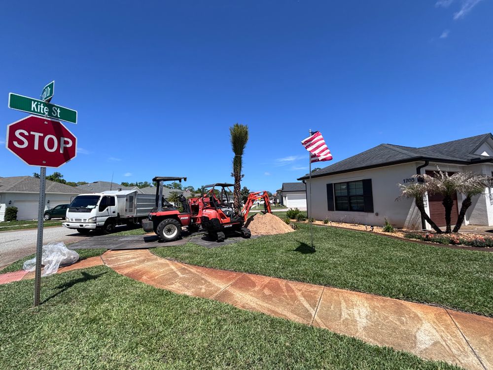 Full scale landscape designing and installations for Isaiah Simmons Construction and Landscaping LLC in Brevard County, Florida