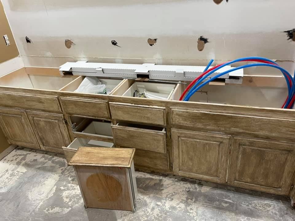 Transform your home with our Kitchen and Cabinet Refinishing service, offering expert craftsmanship that revitalizes old cabinets with a fresh, stylish finish. Enhance durability and upgrade aesthetics without the cost of replacement. for Tabo Painting in Tulsa, OK