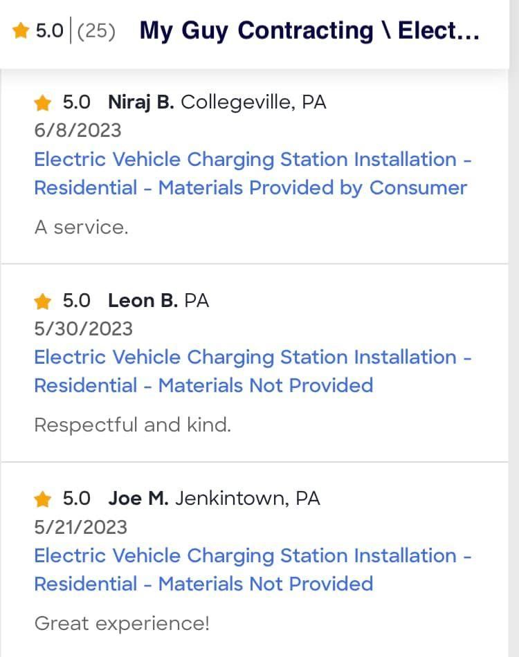 All Photos for My Guy Contracting/Electrical Remodeling LLC. in Philadelphia, PA
