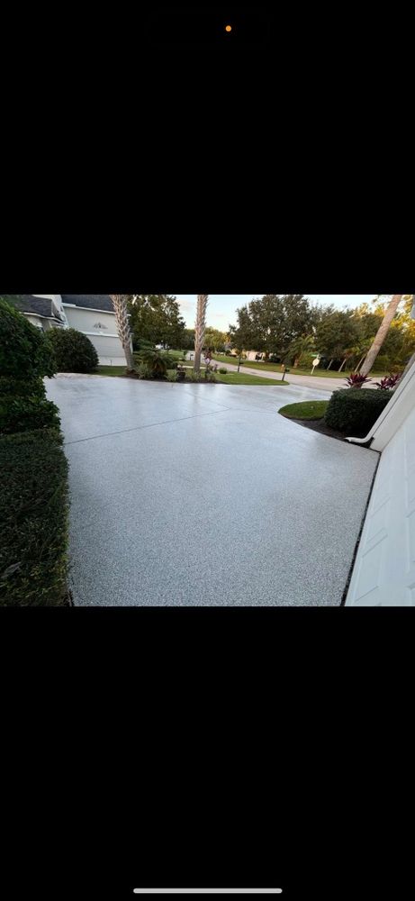 Our Polyuria polyaspartic coating service provides a durable, long-lasting roof seal that protects against harsh weather while enhancing your home's appeal and ensuring seamless protection for your concrete surfaces. for Bluewatercoatings in Jacksonville, FL