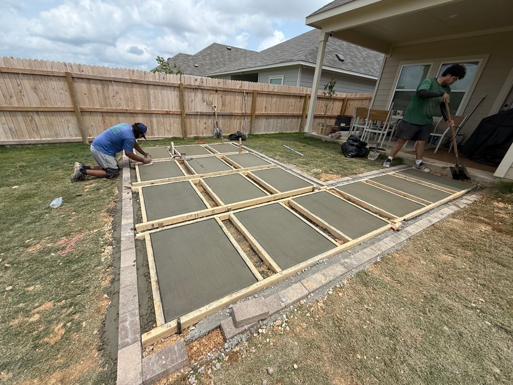 Hardscaping for Creative Edge Co. in San Antonio, TX