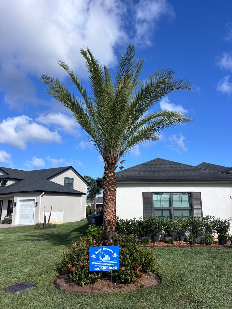 Full scale landscape designing and installations for Isaiah Simmons Construction and Landscaping LLC in Brevard County, Florida