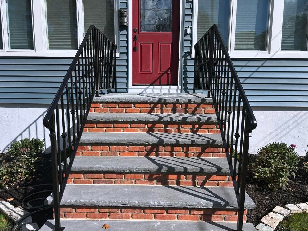 Enhance your home’s curb appeal with our expert Step Installation service, providing durable and beautiful masonry steps designed to improve safety and complement your home's aesthetic seamlessly. for Garciano Masonry in Springfield Township, NJ