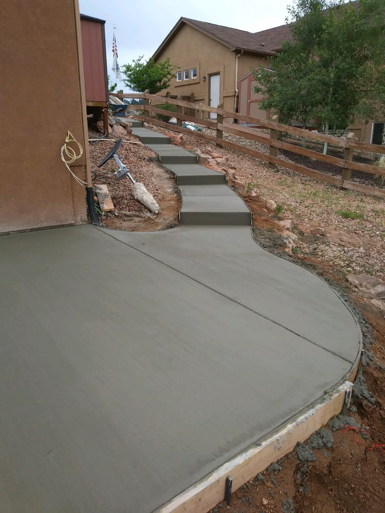 Sidewalk Installation for Co Custom Concrete and Overlays in Colorado Springs, CO