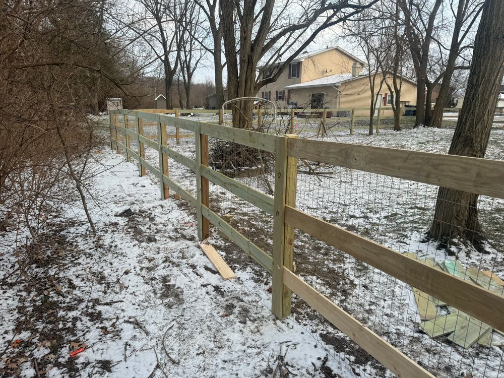 Fences for Risner Construction in De Motte, IN